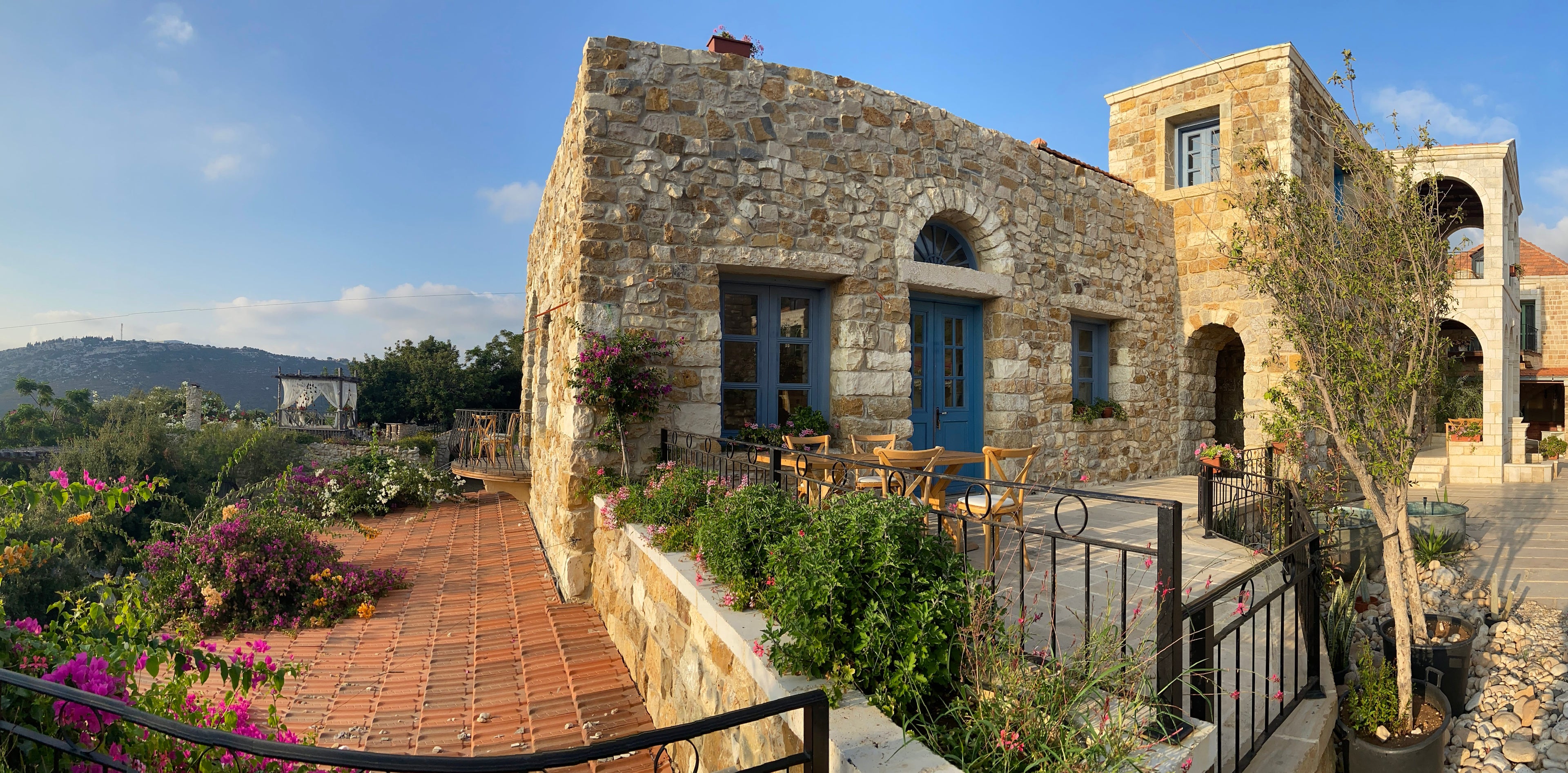 Old style traditional Lebanese house in the mountains